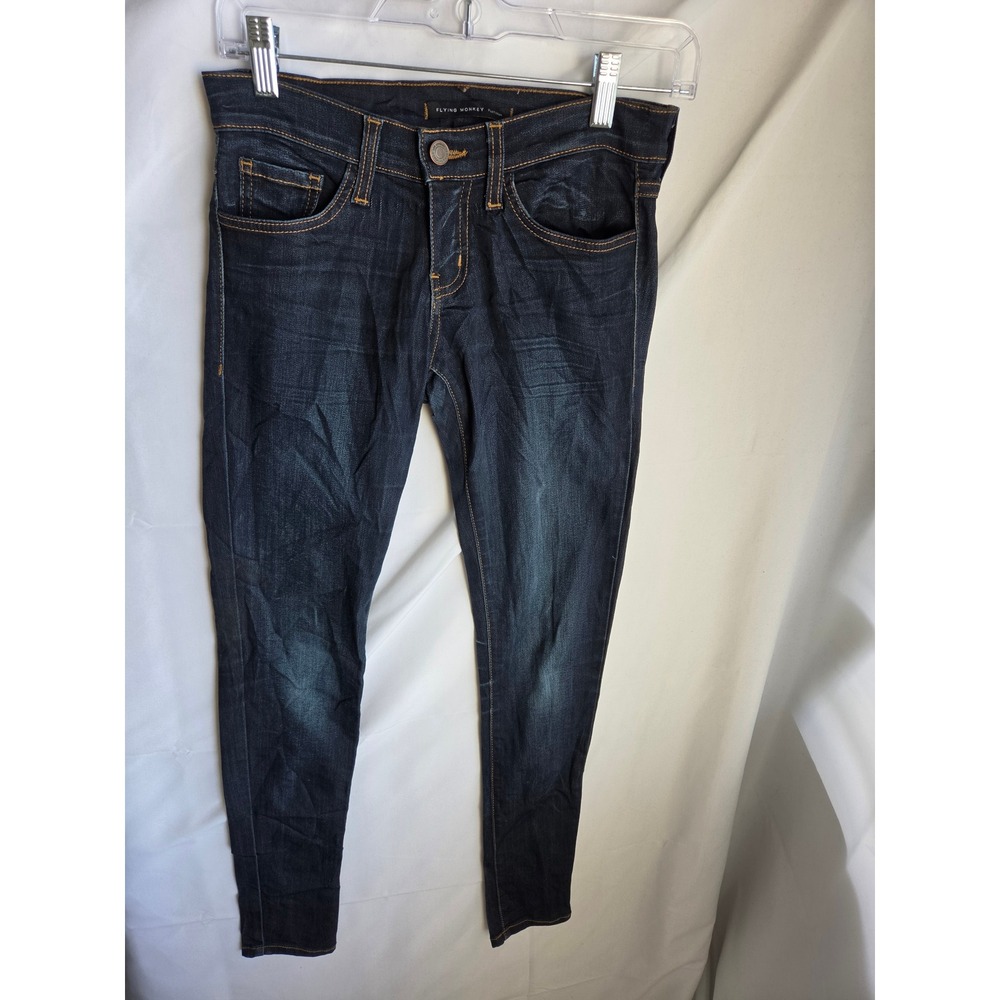Flying Monkey Platinum Skinny Jeans Dark Wash Denim